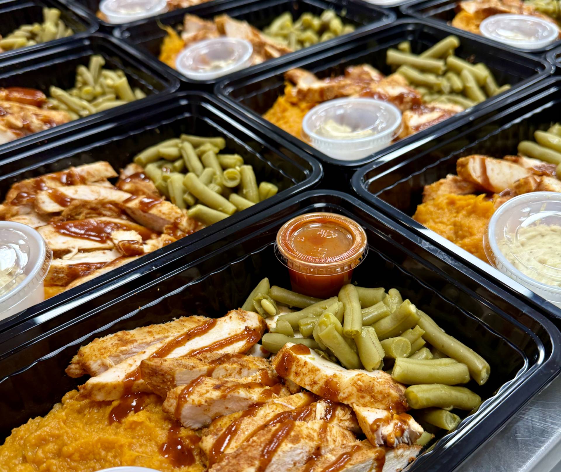 BBQ Chicken with Sweet Potatoes & Cinnamon Butter