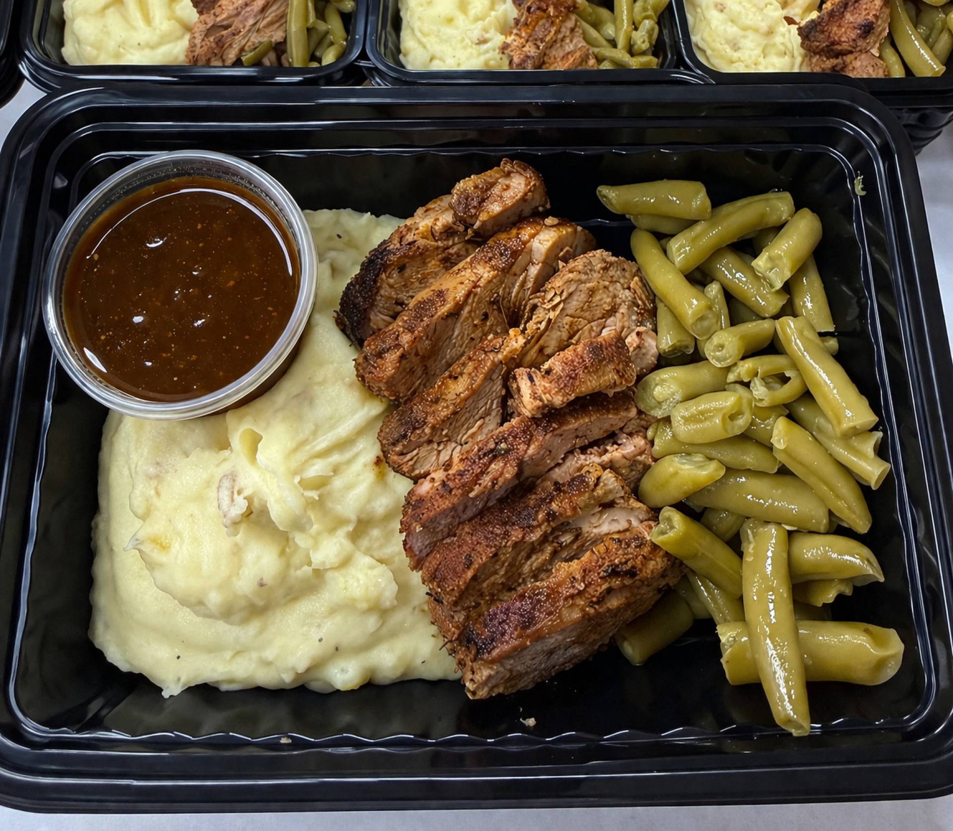 Cajun Pork Tenderloin with Mashed Potatoes & Gravy
