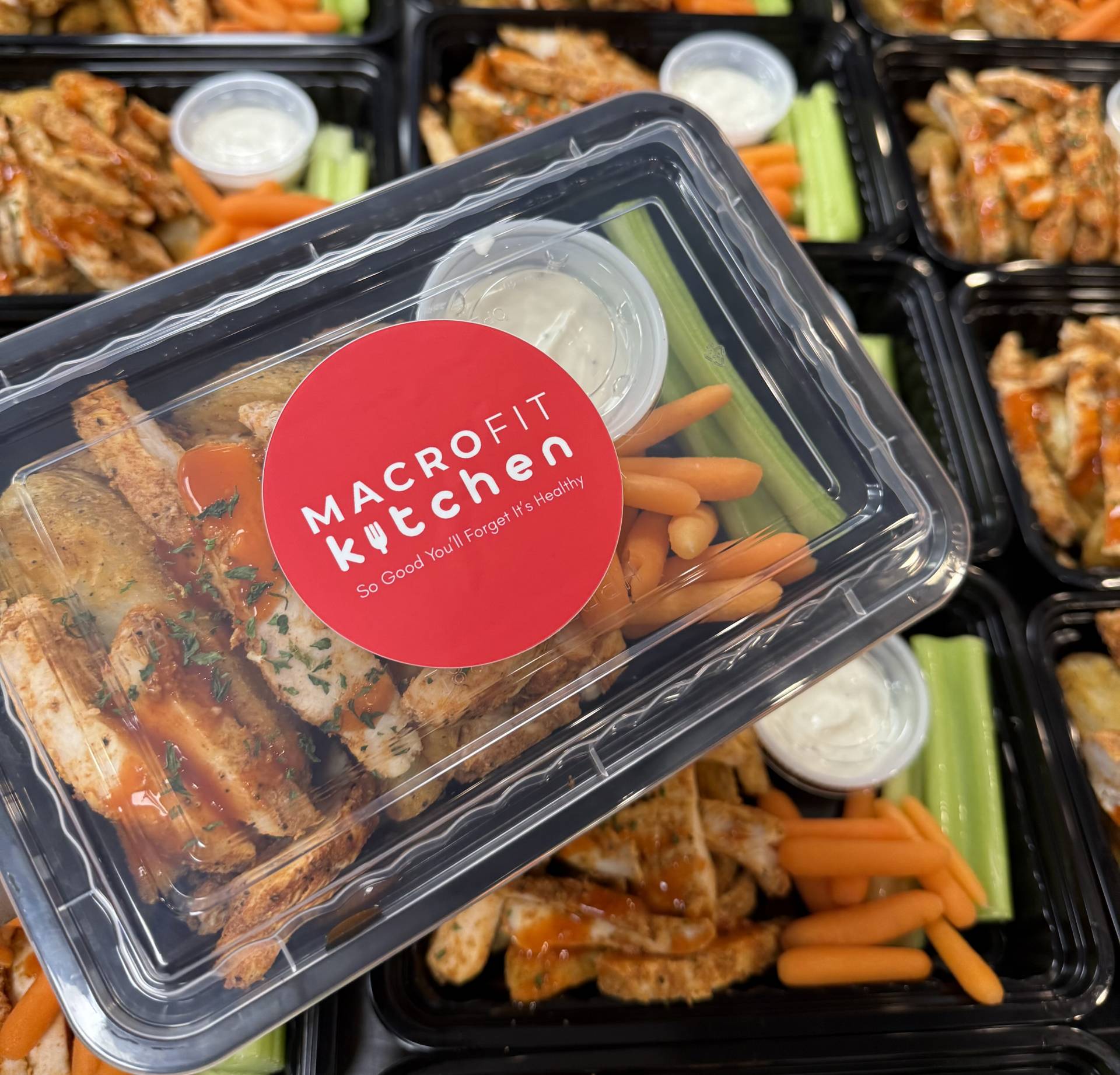 Buffalo Chicken and Potato Wedge Plate