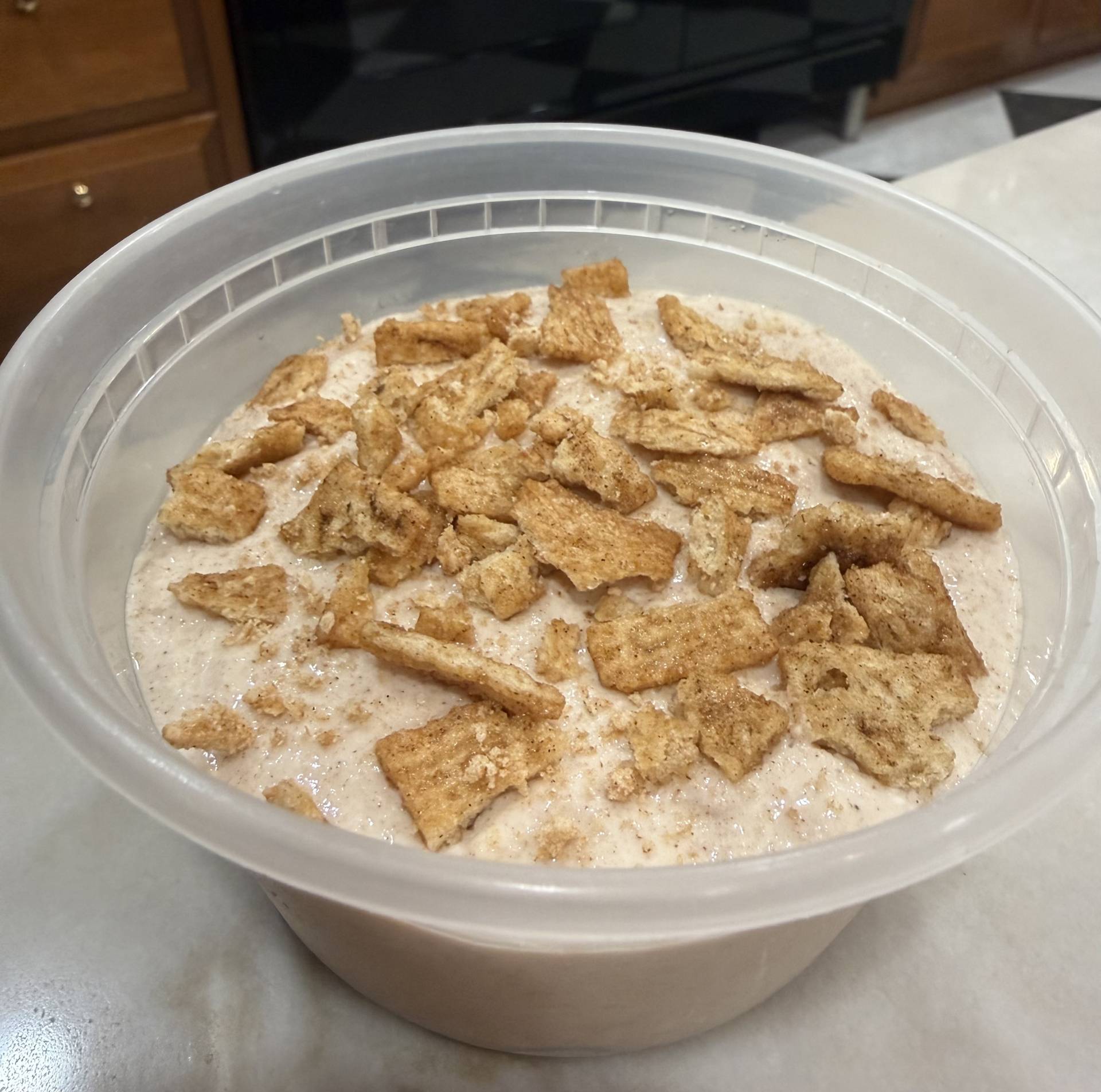 Cinnamon Toast Crunch Protein Cheesecake